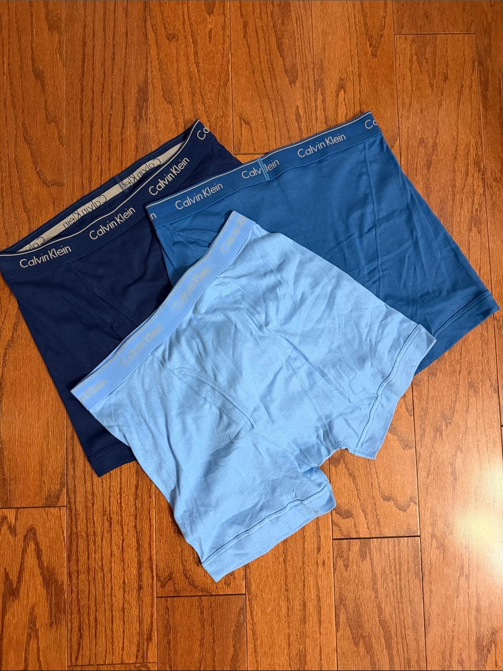 Calvin Klein 100% Cotton 3-pk Boxer Briefs - Size Large
